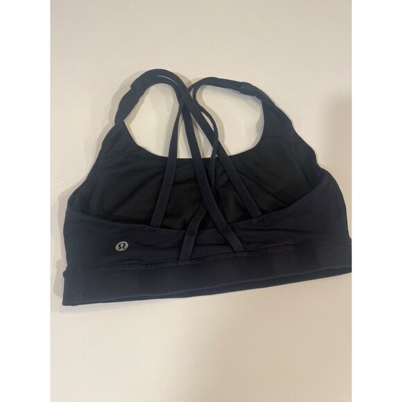 Lululemon Black Strappy Back Sports Bra Size 6 - Picture 2 of 5
